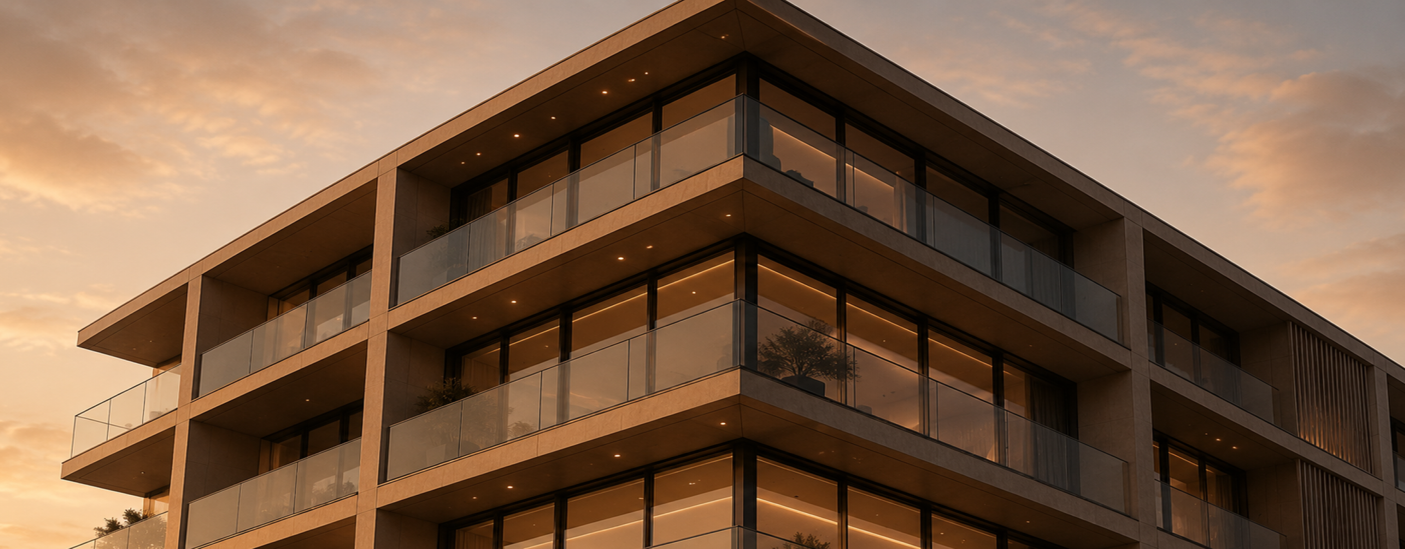 Modern luxury building exterior